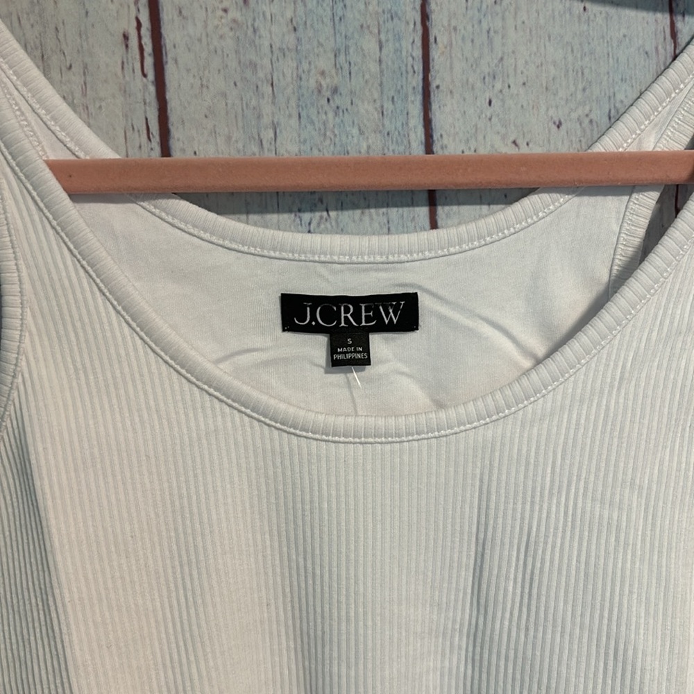 NWT J. Crew Vintage rib shelf-bra tank top - Picture 6 of 15